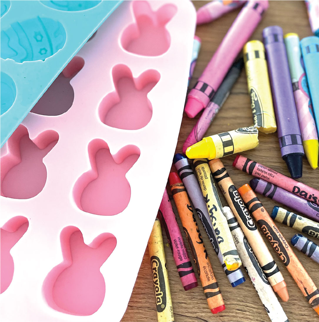 Easy DIY Easter Crayons_poppy and daisy designs_eco crafts for kids