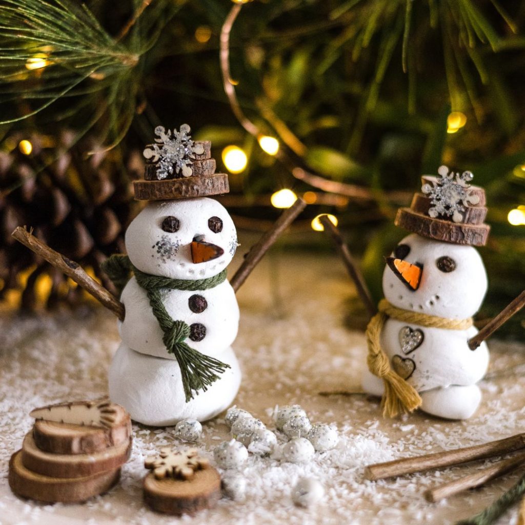 DIY clay snowmen kit for kids christmas stocking filler gift Poppy and daisy 32